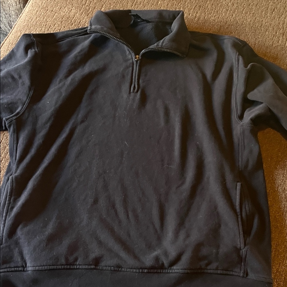 Athleta Black Fleece Quarter-Zip Top
